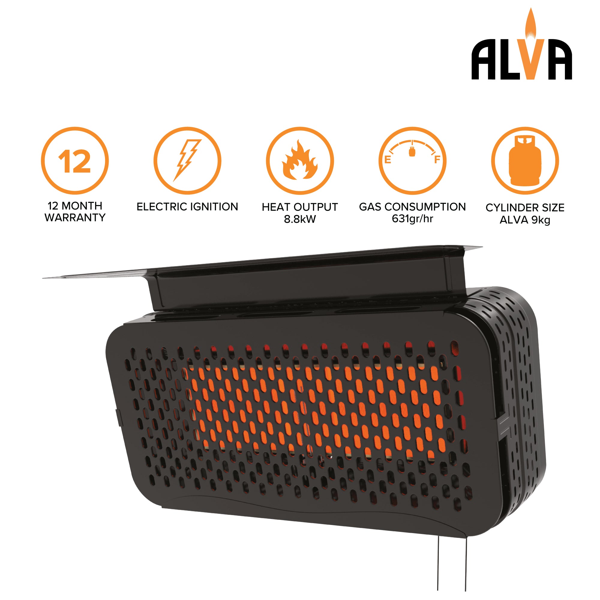 Wall-Mounted Gas Patio Heater